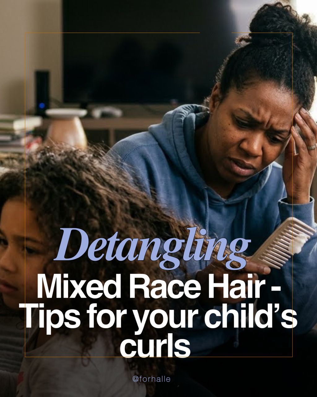 detangling mixed race hair