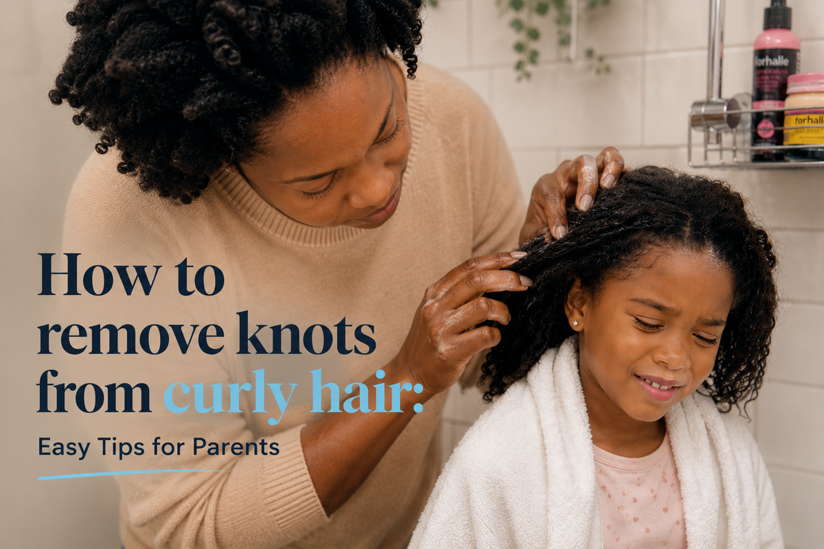 How to remove knots from curly hair