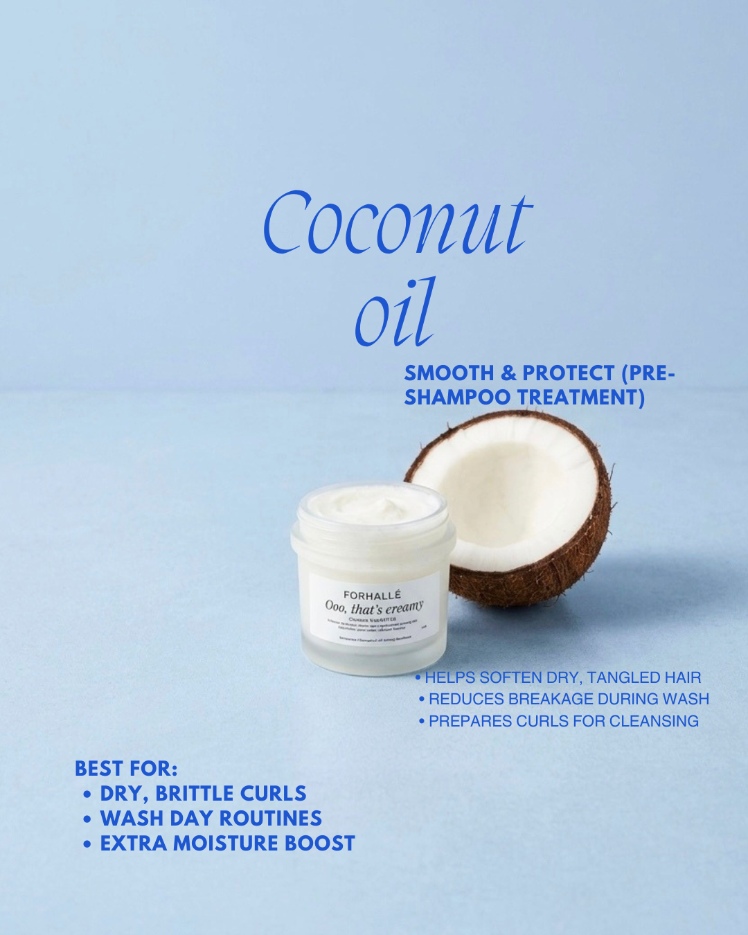 OOO, So Creamy Coconut Pre-Poo Treatment Butter | Prevent Breakage & Deep Moisture | Natural & Textured Hair