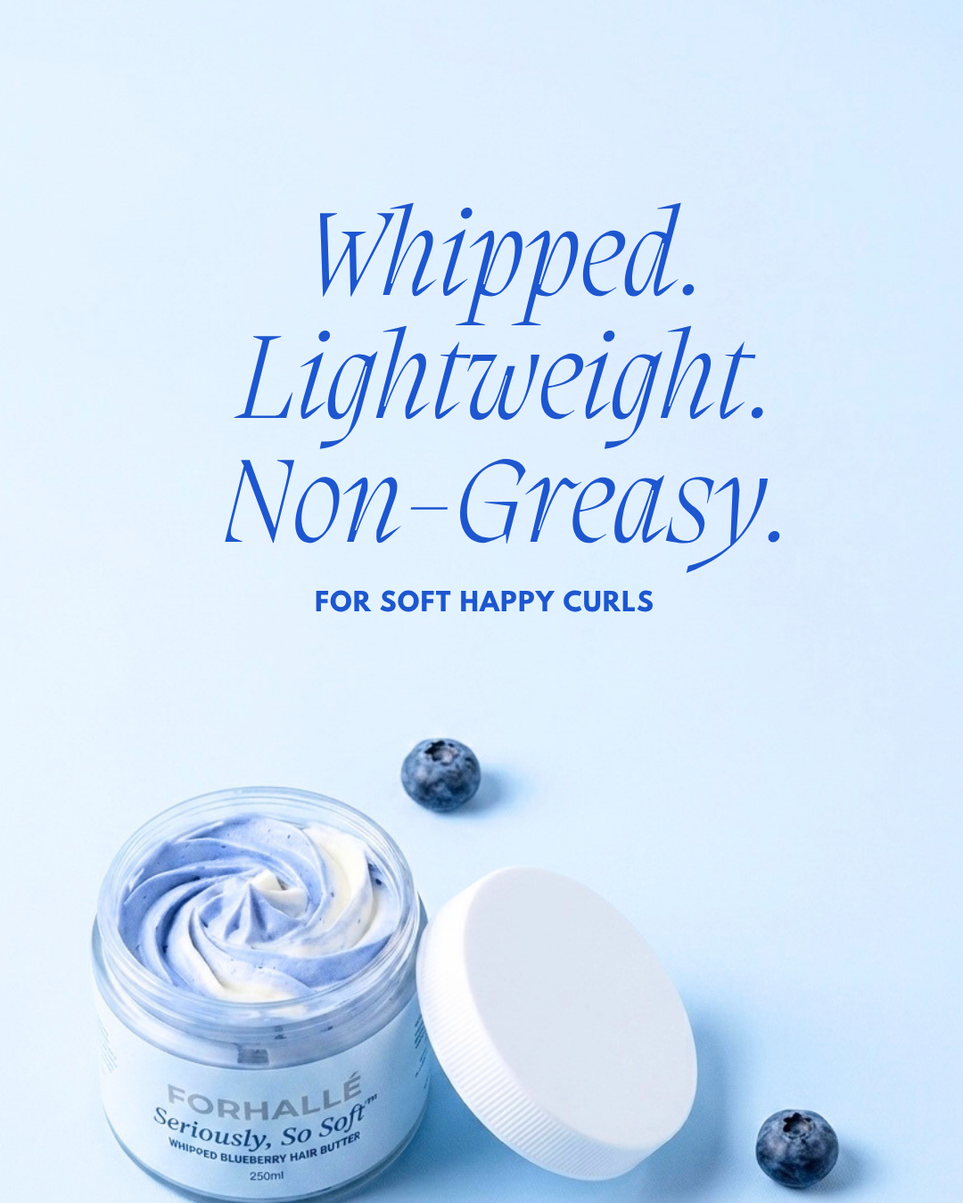 : Seriously, So Soft™  - Whipped Blueberry Hydrating Curl Butter 250ml