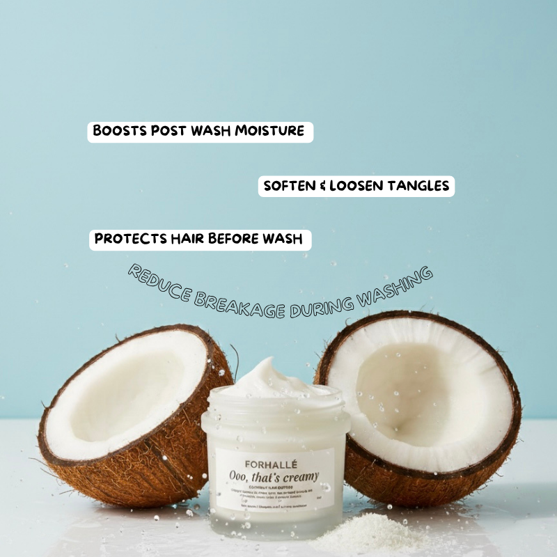 OOO, So Creamy Coconut Pre-Poo Treatment Butter | Prevent Breakage & Deep Moisture | Natural & Textured Hair