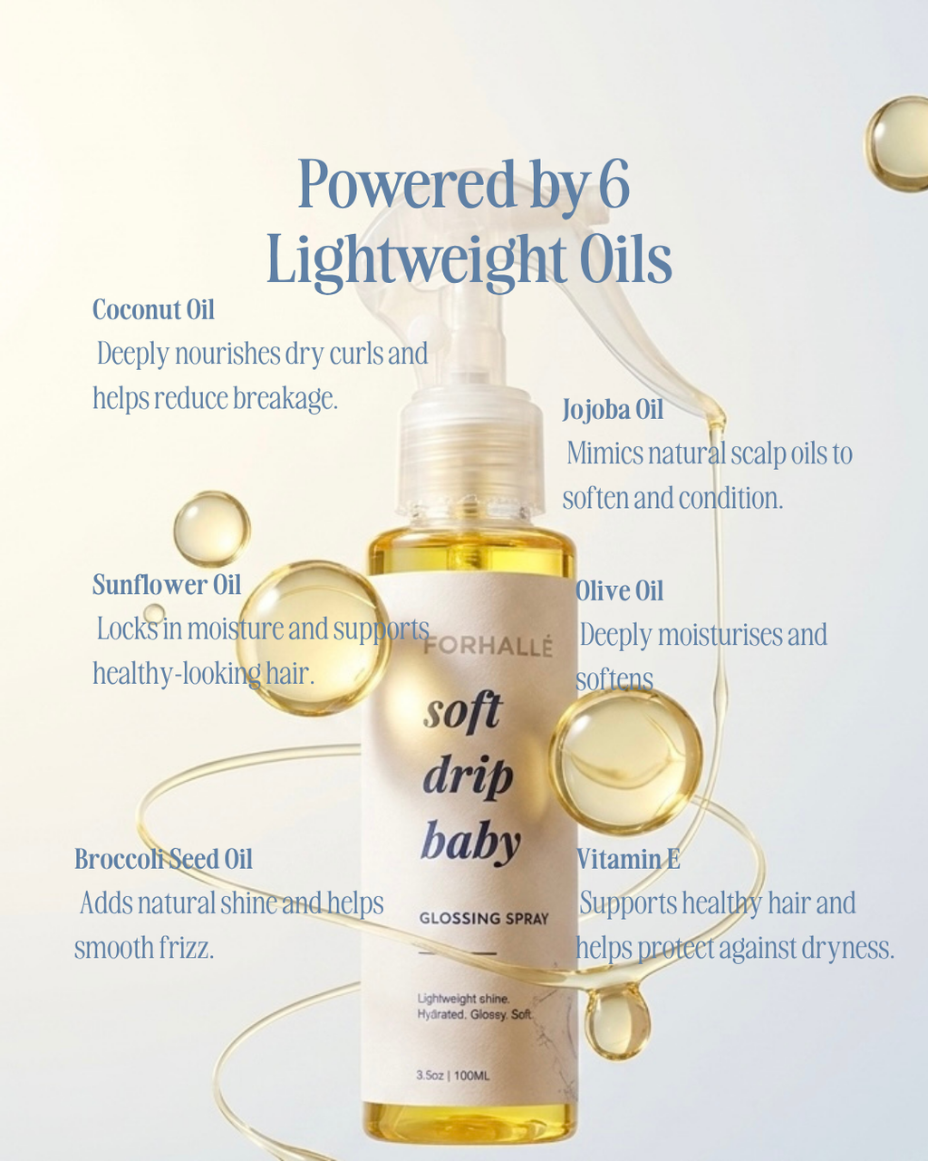 natural hair glossing spray