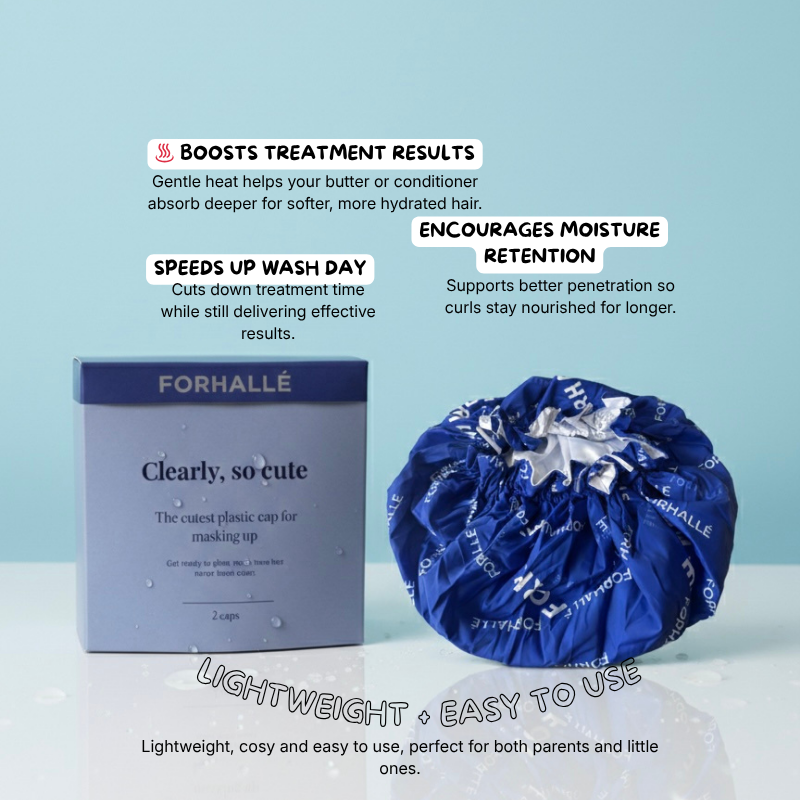 Clearly, So Cute Satin-Lined Heat Cap | Deep Conditioning & Heat Treatments | All Hair Types