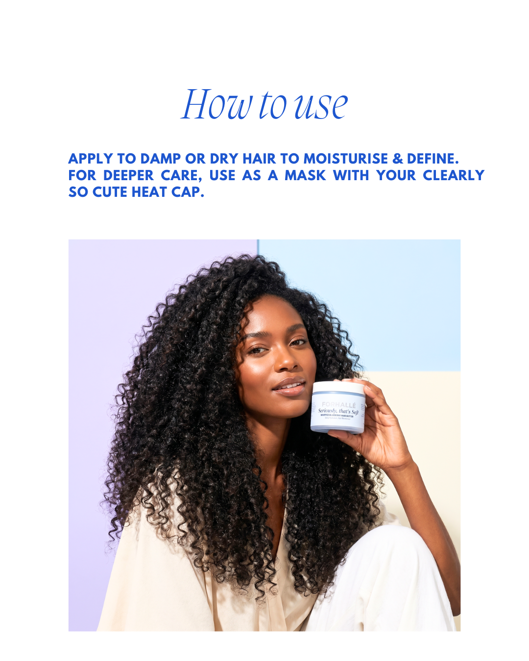 : Seriously, So Soft™  - Whipped Blueberry Hydrating Curl Butter 250ml
