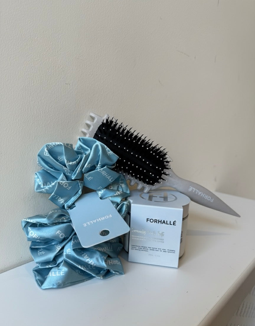 FORHALLE full curl care set – whipped butter, brush & scrunchies