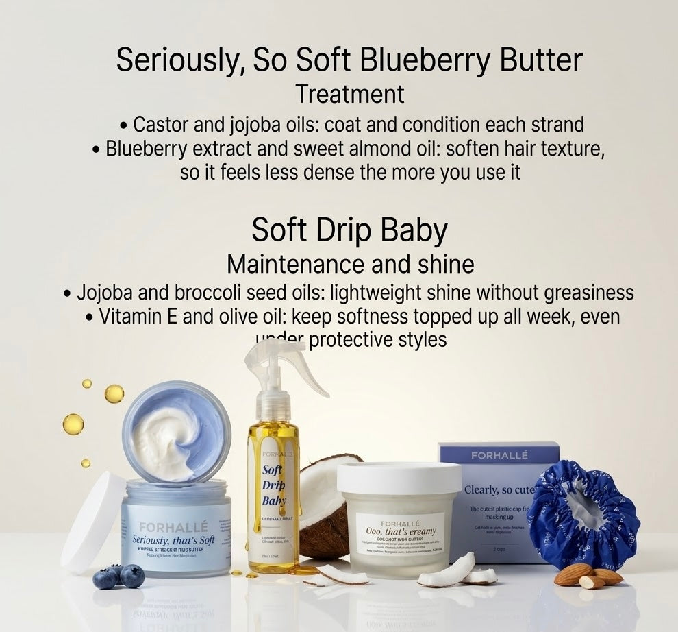 :      The Soft Hair System by FORHALLE I Curly Hair Routine