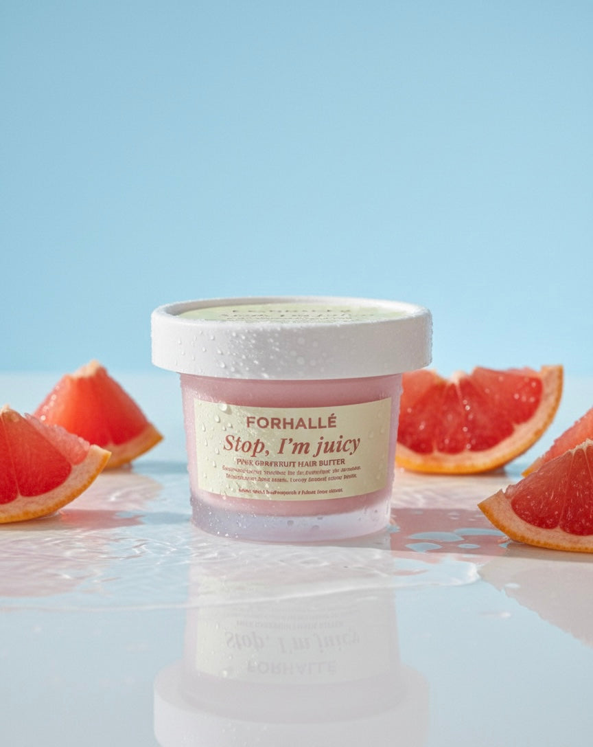 Stop, I'm Juicy Pink Grapefruit Hair Butter | Lightweight Daily Moisture & Shine | Natural & Textured Hair